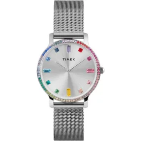Timex Women's Watch - Transcend Silver Dial Stainless Steel Bracelet | TW2W19100VQ
