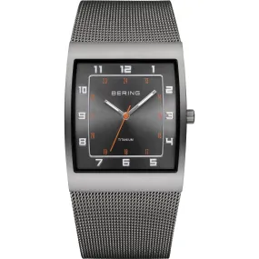 Titanium Numbered Mesh Watch