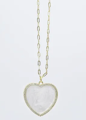 TJ - Shimmering Heart Necklace