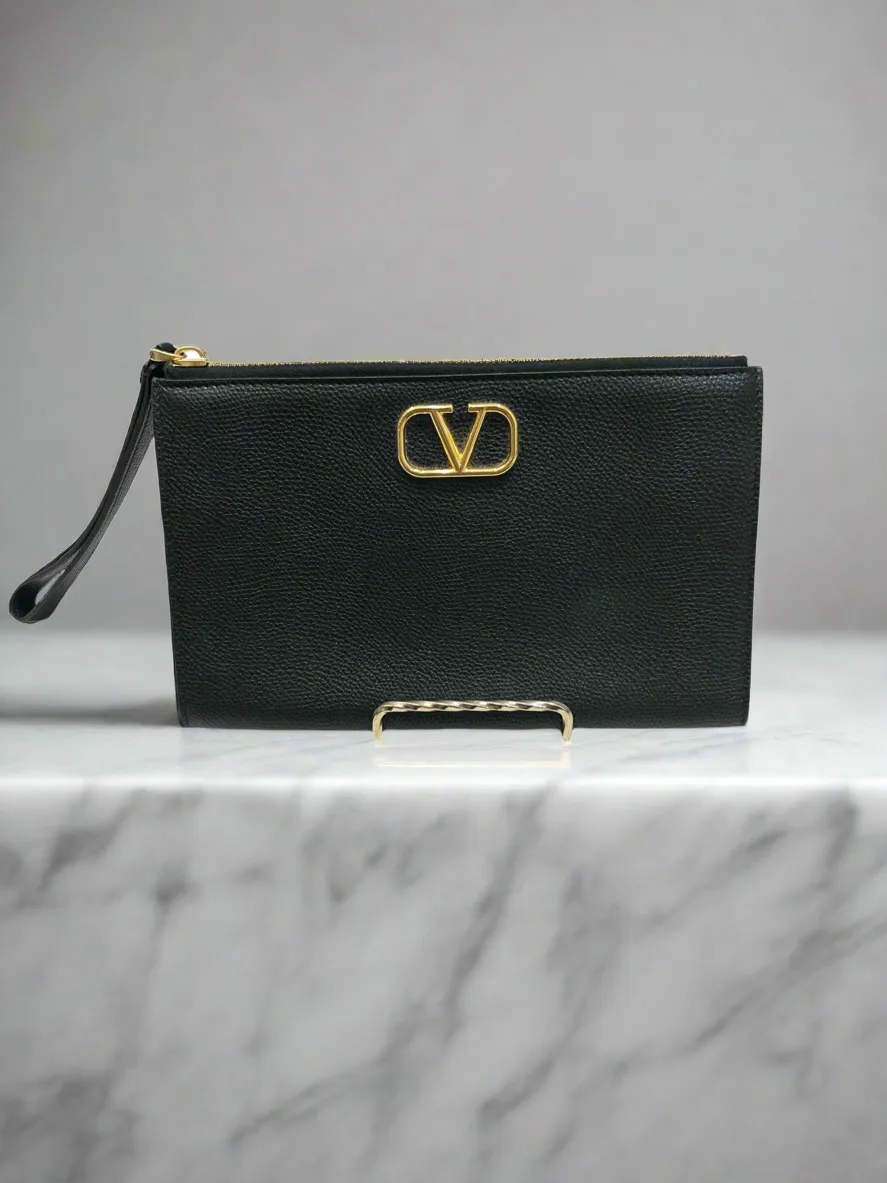 VALENTINO V Logo Wristlet