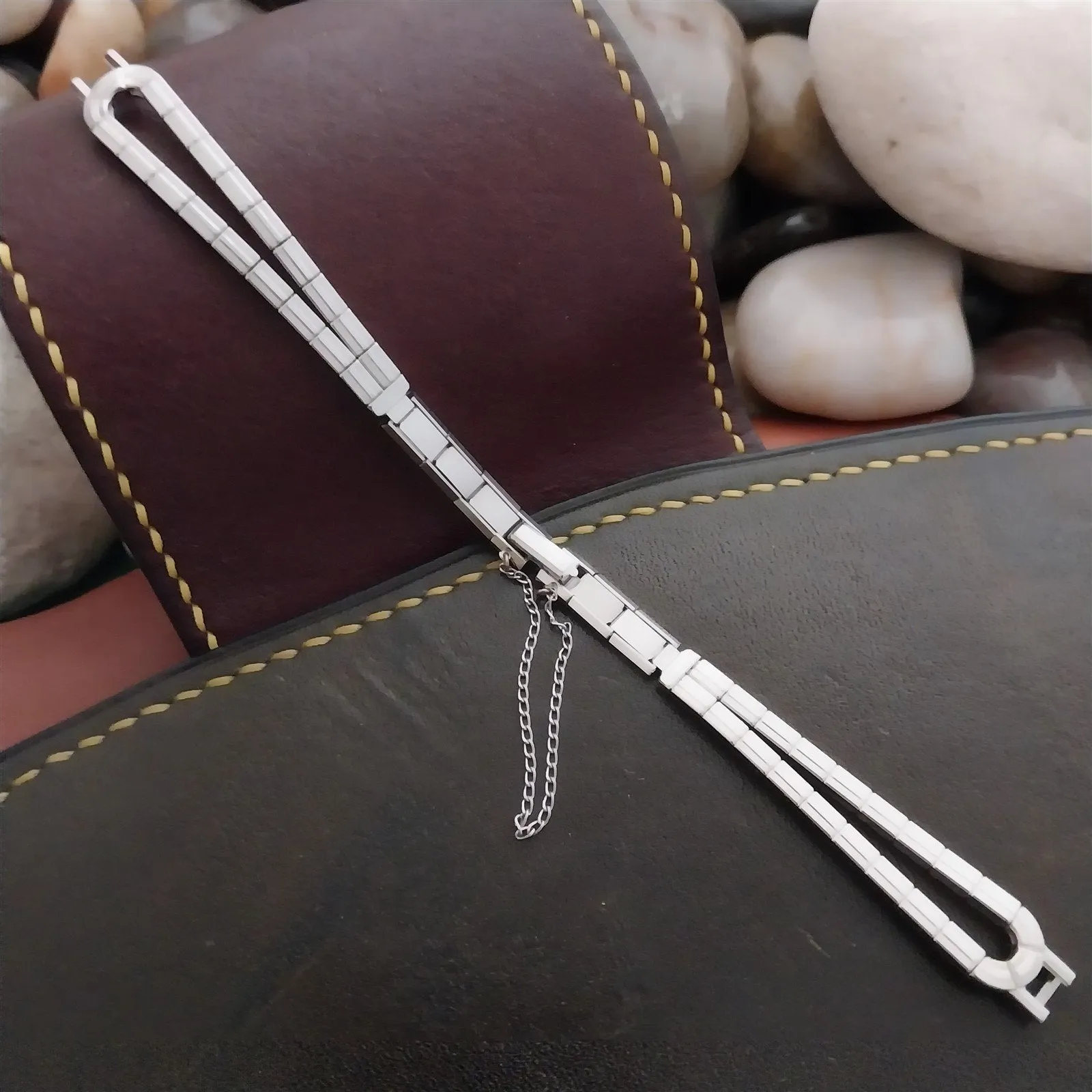 White Gold-Filled Ladies Eton Mona Lisa Unused MCM 1950s Vintage Watch Band