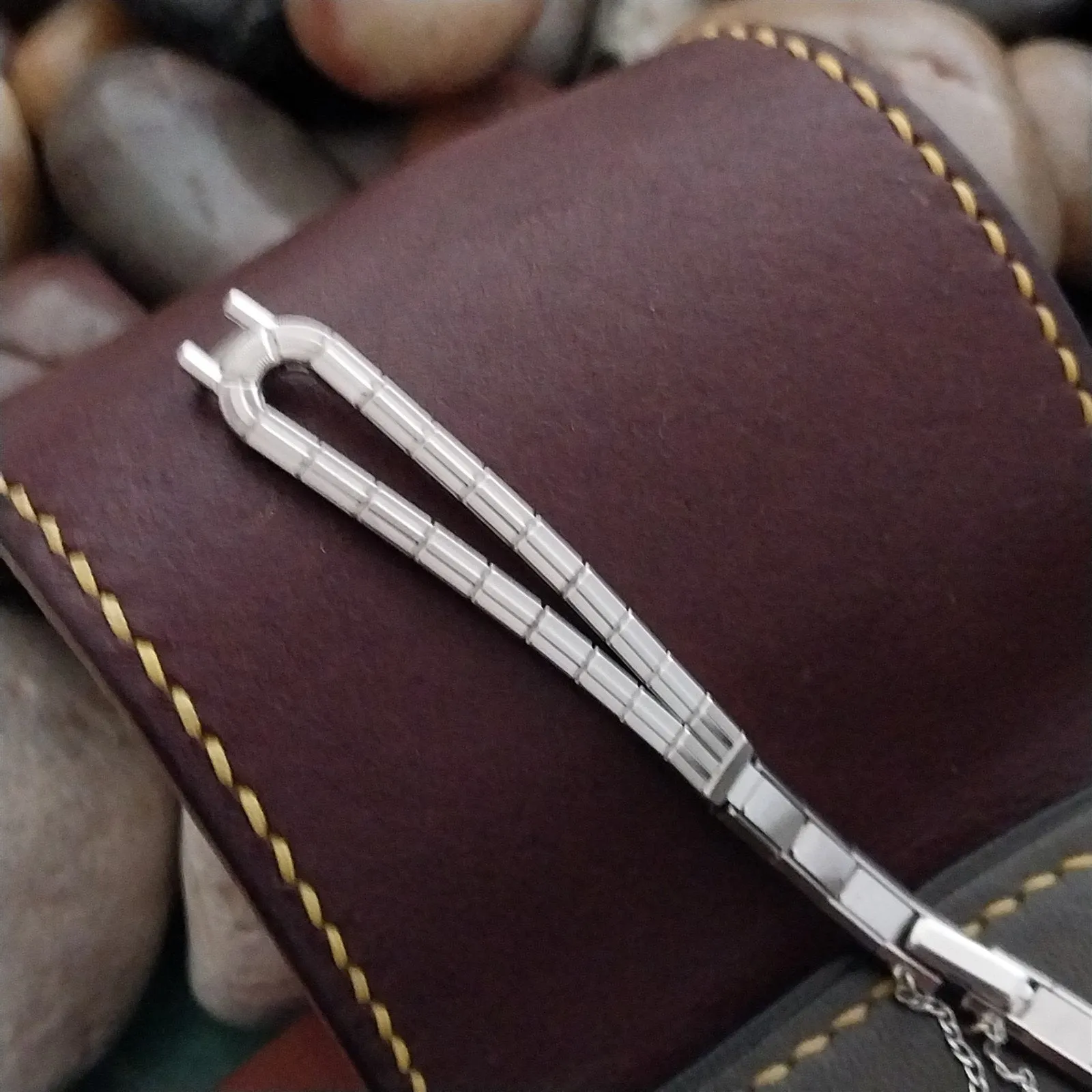 White Gold-Filled Ladies Eton Mona Lisa Unused MCM 1950s Vintage Watch Band