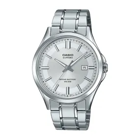 WW1458 Casio Enticer Sapphire Date Stainless Steel Chain Watch MTS-100D-7AVDF