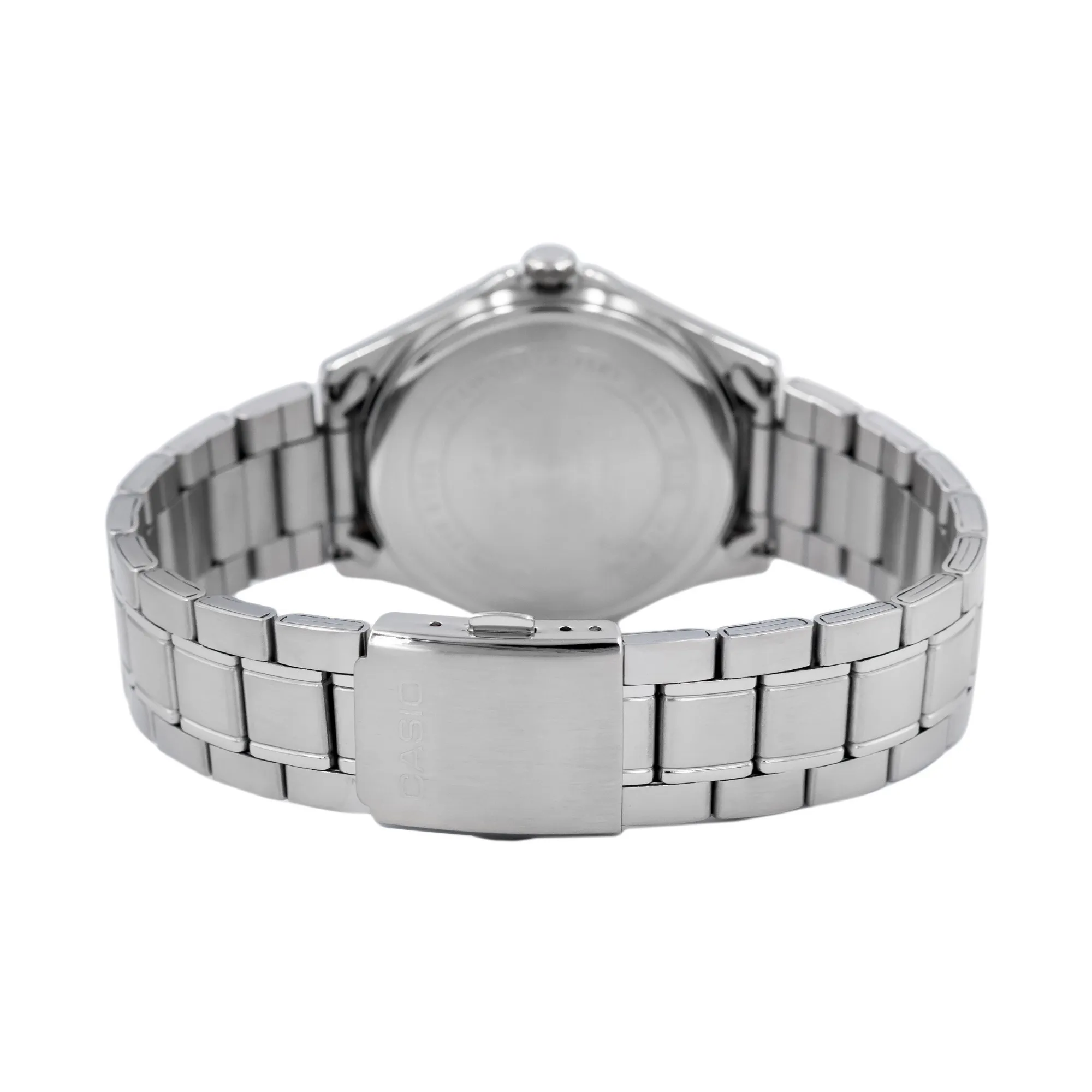 WW1458 Casio Enticer Sapphire Date Stainless Steel Chain Watch MTS-100D-7AVDF