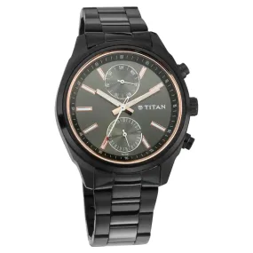 WW2197 Titan Workwear Day Date Black Chain Watch 1733NM01