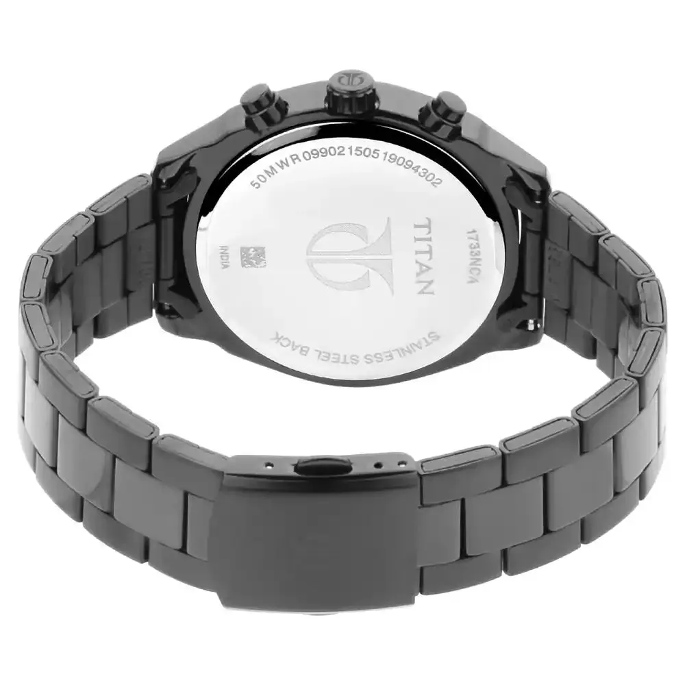 WW2197 Titan Workwear Day Date Black Chain Watch 1733NM01
