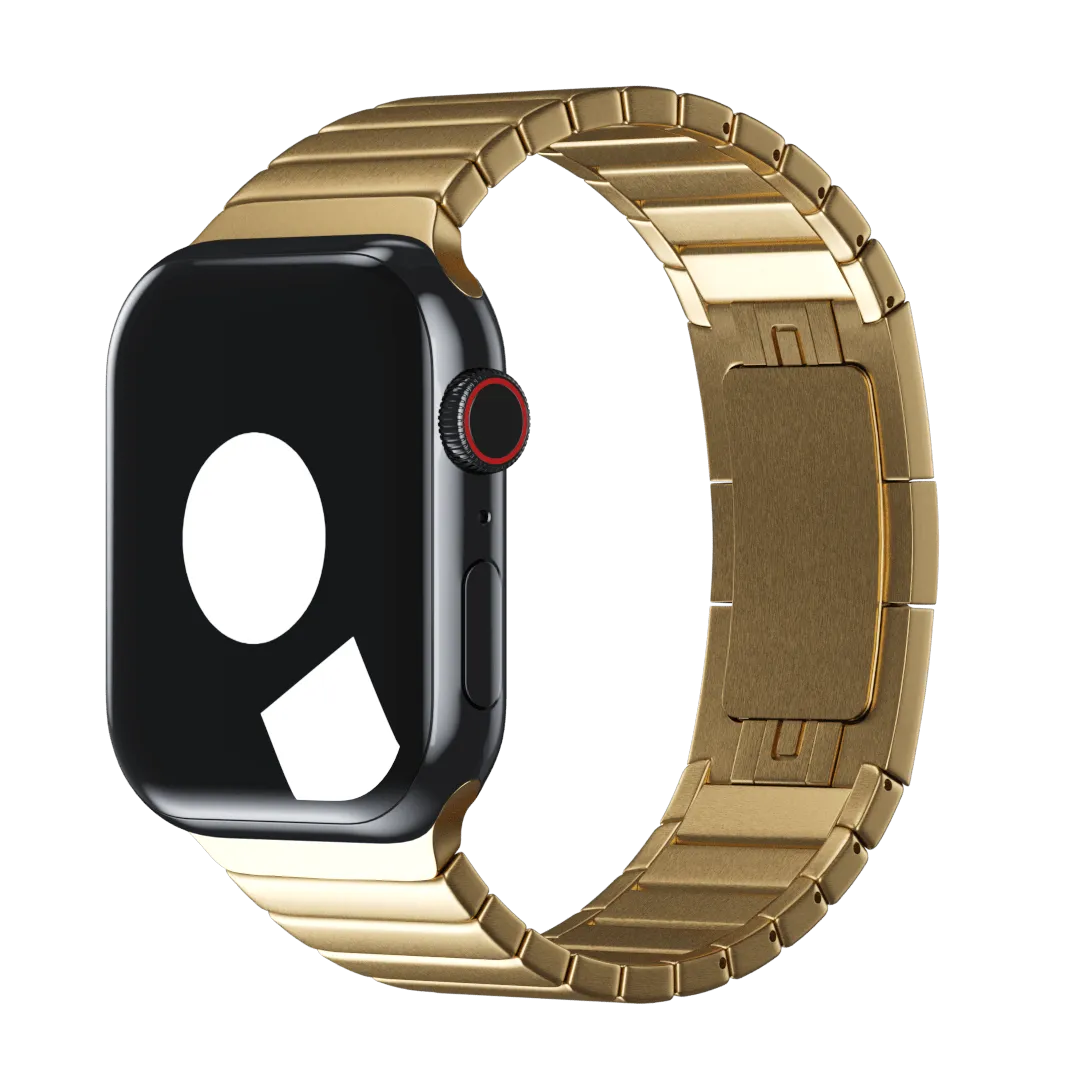 Yellow Gold Link Bracelet for Apple Watch