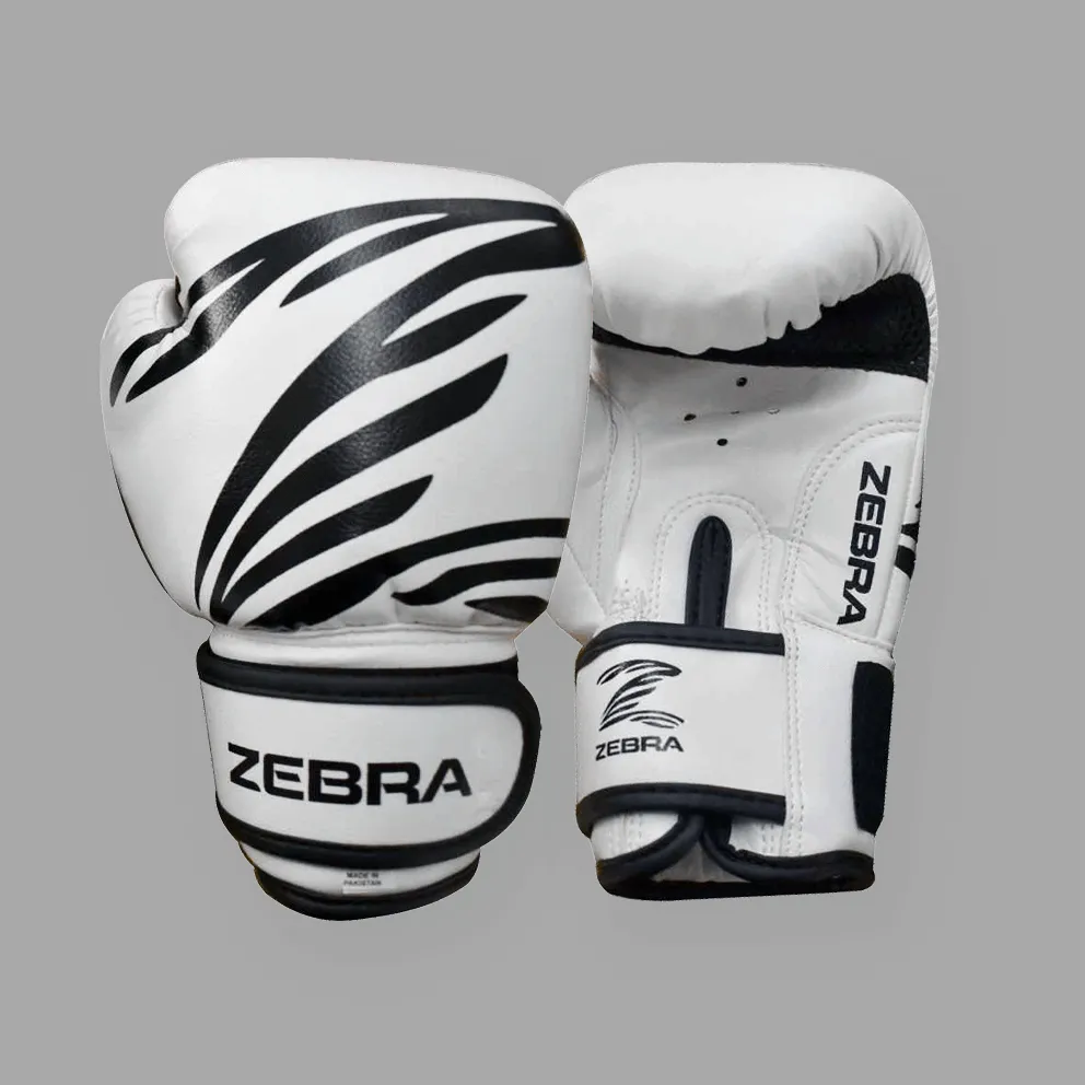 Zebra Kidz Training Gloves - White